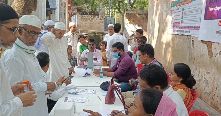 वाराणसी : एसीएफ अभियान के तहत लगा टीबी स्क्रीनिंग कैंप, 153 लोगों ने कराया स्क्रीनिंग